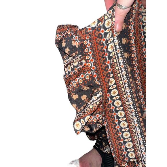 2/$25  Size • 10 • Medium  • BloomChic  • Boho Bandana Print Dress with Packets - Picture 2 of 3